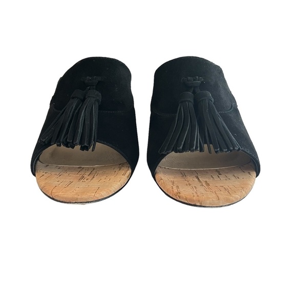 𝅺VANELI Black Suede and Cork‎ Sandals 7.5 - Picture 3 of 11